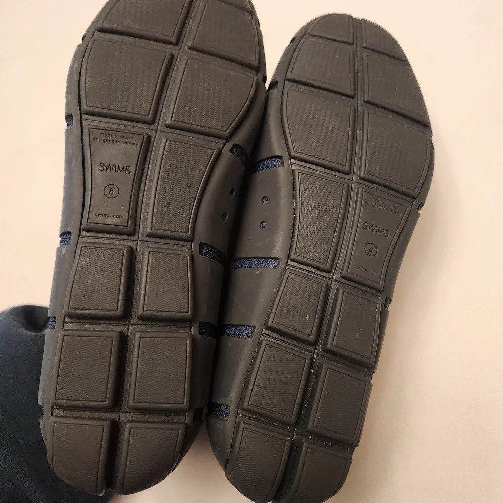 Swims Navy Blue Penny Loafers - Picture 8 of 10